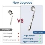 Adaptive Utensils for Seniors – 2 Curved Spoons