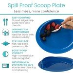 Vive Non-Skid Scoop Plates for Easy Eating