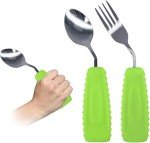 Ergonomic Weighted Fork and Spoon Set for Tremors