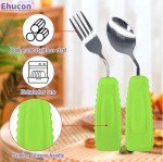 Ergonomic Weighted Fork and Spoon Set for Tremors