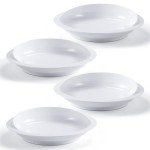 4 Pack Anti-Spill Scoop Plates for Easy Eating
