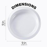 4 Pack Anti-Spill Scoop Plates for Easy Eating