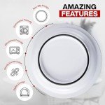 4 Pack Anti-Spill Scoop Plates for Easy Eating