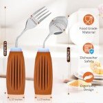 Weighted Eating Utensils Set for Hand Stability