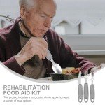 Adaptive Utensils Set for Hand Tremors - 3-Piece