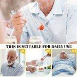 Angled Fork and Spoon Set for Easy Eating