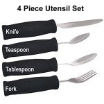 Lightweight Utensil Set with Soft Foam Handles