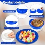 Adaptive Spill-Proof Bowl and Plate Set for Seniors