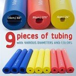 Adaptive Foam Grip Tubing for Utensils - 9 Pack