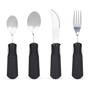 Big Grips 4-Piece Utensil Set for Easy Eating