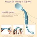 Toddler Self-Feeding Utensil Set with Travel Case