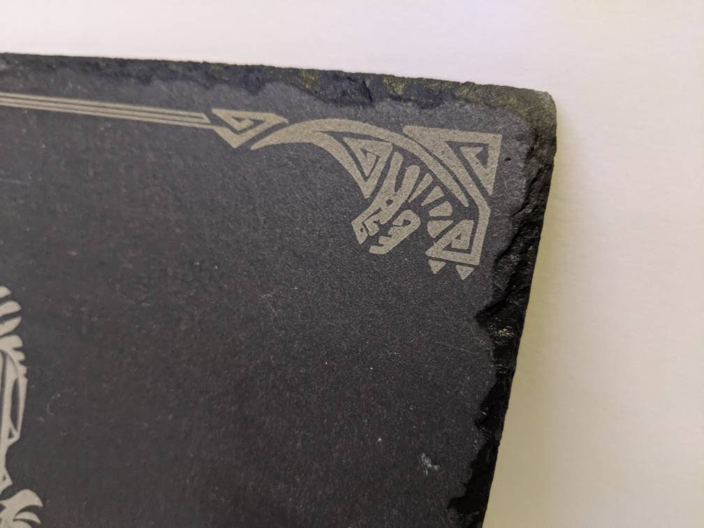So Tasty" Slate Cutting Board for Charcuterie