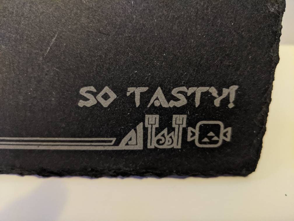 So Tasty" Slate Cutting Board for Charcuterie
