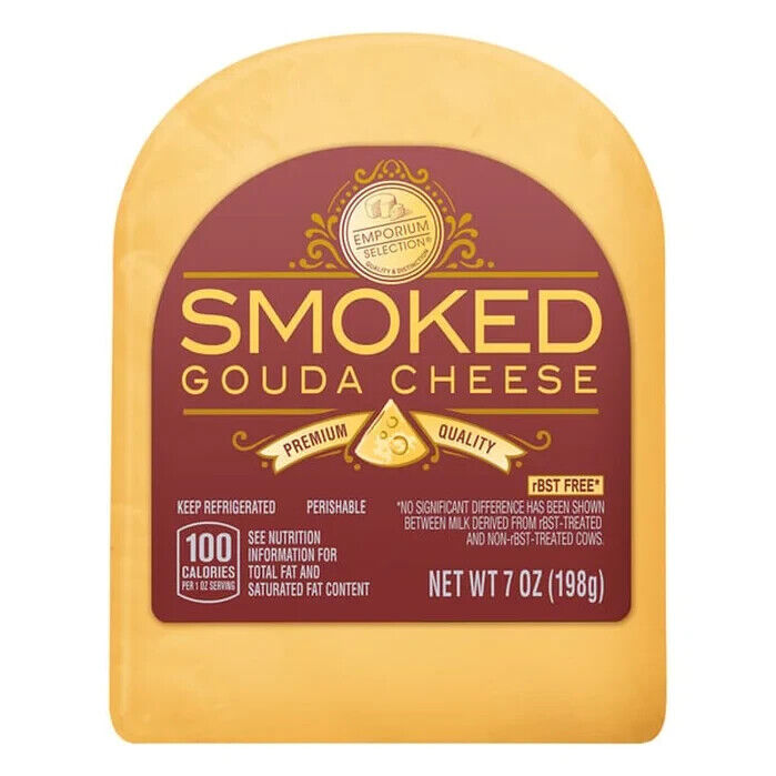 Smoked Gouda Wedges - Two 7 oz. Pieces