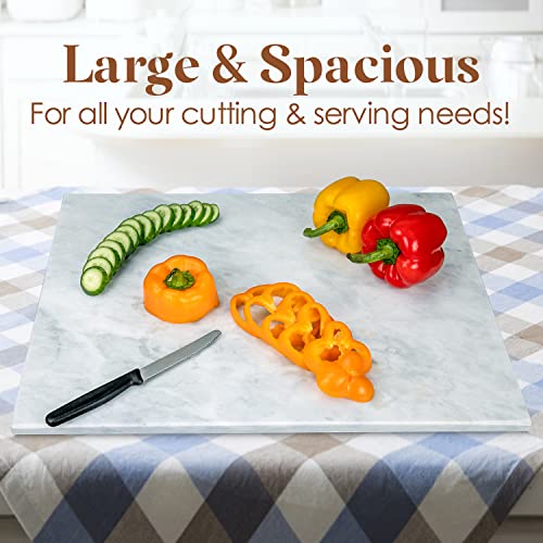 Large Marble Cutting Board for Pastries and Cheese