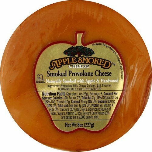 Apple Smoked Provolone Cheese - 8 Ounce