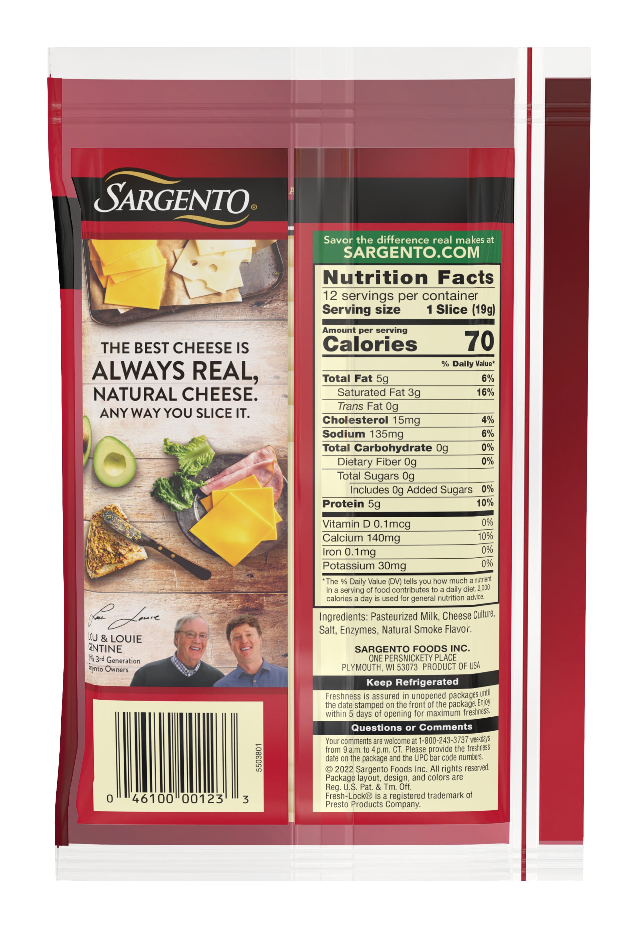 Sargento® Sliced Provolone Cheese with Smoke Flavor