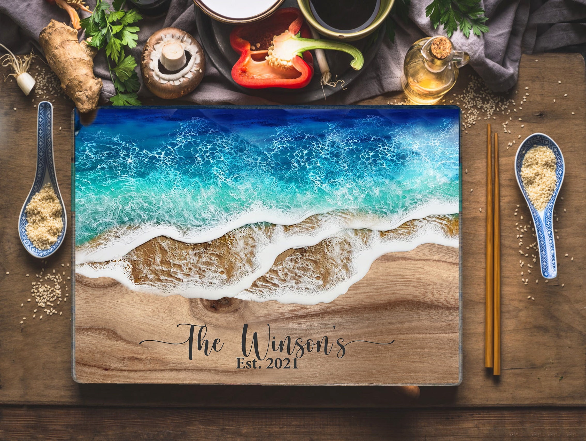 Custom Personalized Cutting Board for Charcuterie and Gifts