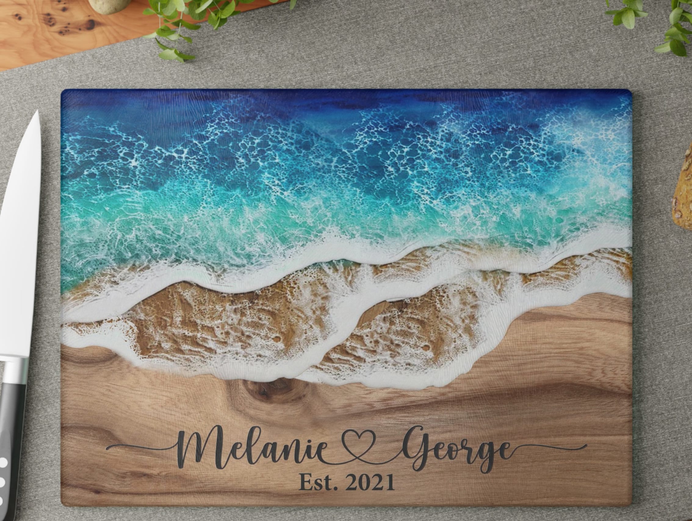 Custom Personalized Cutting Board for Charcuterie and Gifts