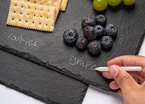 Slate Cheese Boards with Chalk - Set of 2