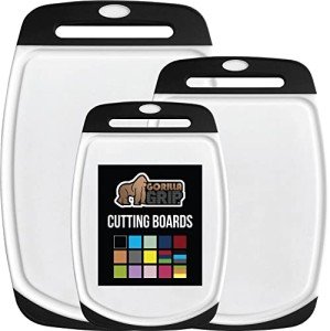 Gorilla Grip BPA-Free Reversible Cutting Board Set