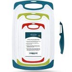 4-Piece Non-Slip Plastic Cutting Board Set