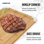 Bamboo Cutting Board with Juice Groove, 11x14 Inch