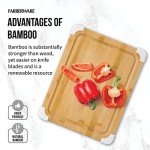 Bamboo Cutting Board with Juice Groove, 11x14 Inch