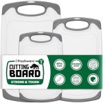Freshware 3-Pack Reversible Cutting Boards Set
