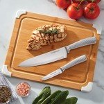 Bamboo Cutting Board with Juice Groove, 11x14 Inch