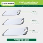 Freshware 3-Pack Reversible Cutting Boards Set