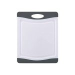 Farberware 8x10-Inch Nonslip Cutting Board - Gray White