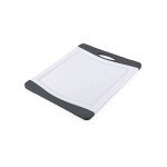 Farberware 8x10-Inch Nonslip Cutting Board - Gray White