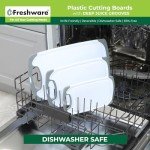 Freshware 3-Pack Reversible Cutting Boards Set