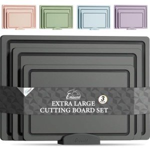 Eco-Friendly Cutting Board Set with Holder – Set of 3
