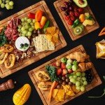 3 Pack Bamboo Cutting Board Set with Juice Groove