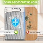 Large Non-Slip Stainless Steel Cutting Board