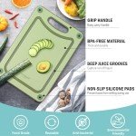 Set of 3 Non-Slip Cutting Boards with Handles