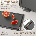 Eco-Friendly Cutting Board Set with Holder – Set of 3
