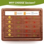 Bamboo Cutting Board Set with Juice Groove – 3 Pack