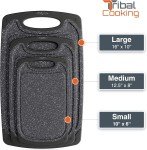 Non-Slip Dishwasher Safe Cutting Board Set of 3