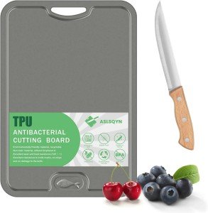 BPA-Free Non-Slip TPU Cutting Board with Knife