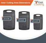 Non-Slip Dishwasher Safe Cutting Board Set of 3