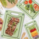 Set of 3 Non-Slip Cutting Boards with Handles