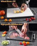 Double-Sided Non-Slip Stainless Steel Cutting Board