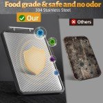 Double-Sided Non-Slip Stainless Steel Cutting Board