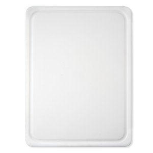 Non-Slip 15"x20" White Poly Cutting Board