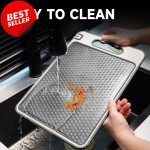 Double-Sided Non-Slip Titanium Cutting Board 14x10