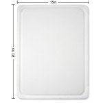 15"X20" Non-Slip Poly Cutting Board - White