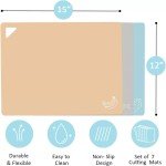 Colorful Non-Slip Flexible Cutting Boards Set